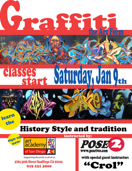 graffiti classes with Pose2